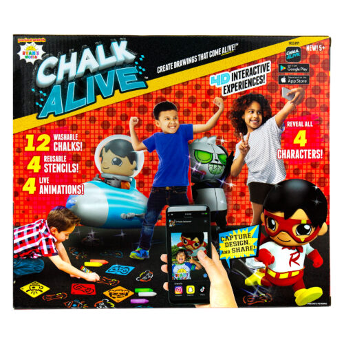 Ryan's World Chalk Alive 4D Interactive Chalk Art