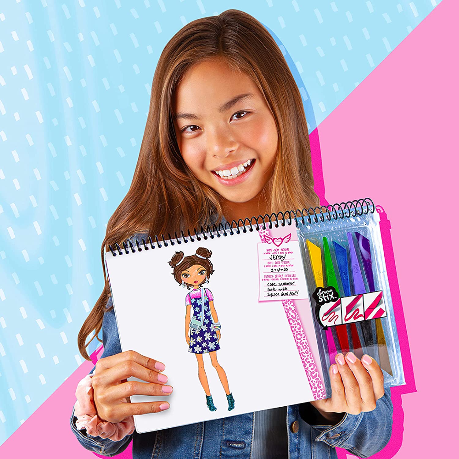 children Clothing Design Sketch Pad for Beginners, For Kids 6 and Up 2 Children Clothing Design Sketch Pad