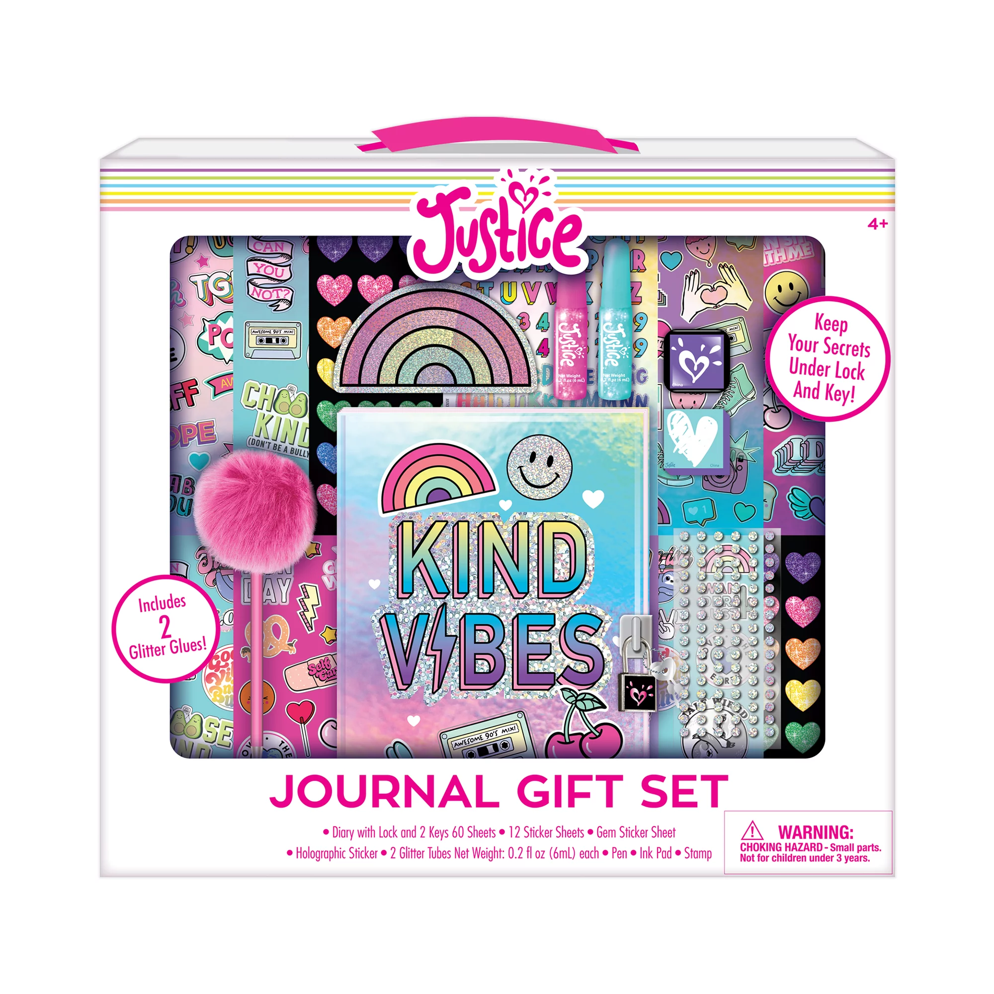 children Justice Journal Gift Set with Metal Lock and Keys Justice Journal Gift Set with Metal Lock and Keys