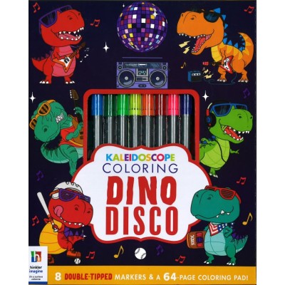Kaleidoscope Coloring Kit Dino Disco
