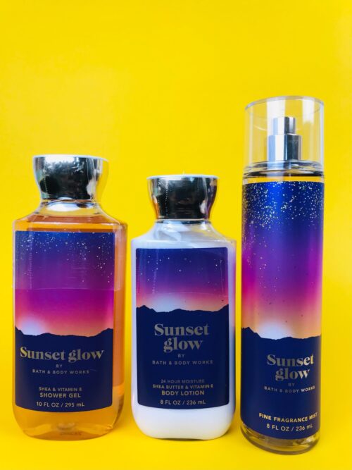 Sunset Glow Bath & Body Works 3pcs Set