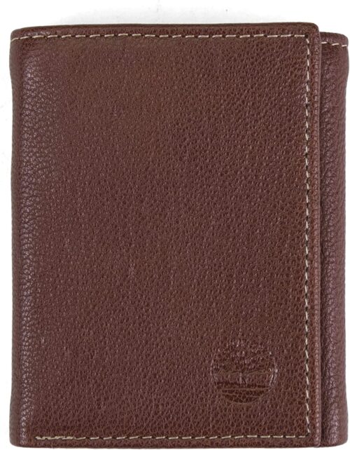 Timberland Men's Genuine Leather RFID Blocking Trifold Wallet