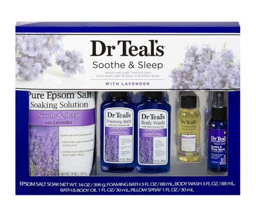Dr Teal's Lavender Soothe & Sleep Regimen 5pc Gift Set