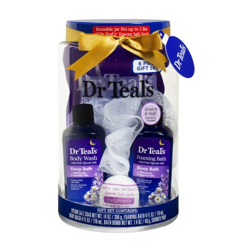 Dr Teal's Bath Gift Set with Reusable Container