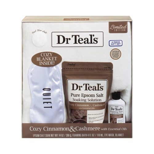Dr Teal's Cinnamon & Cashmere Cozy Blanket Gift Set