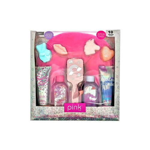 Pink Viva 10 Piece Bath & Pillow Set
