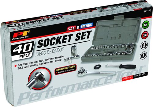 SAE/Metric 40-Piece Socket Set