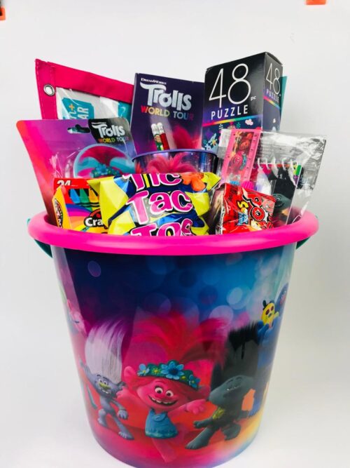Trolls kids gift buckets