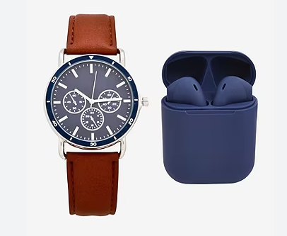 Mens Brown 3-pc. Watch Boxed Set